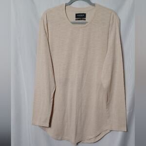 PACSUN Women's Beige Crew Neck Long Sleeve Sweatshirt.  L
